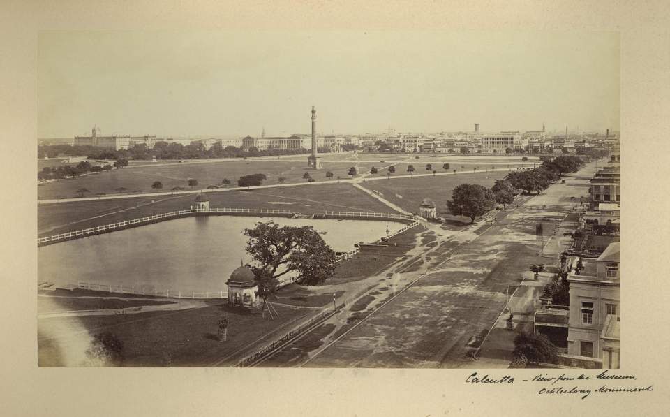 Fotografie Kalkutta Aussicht vom Museum zum Ochterlony Monument