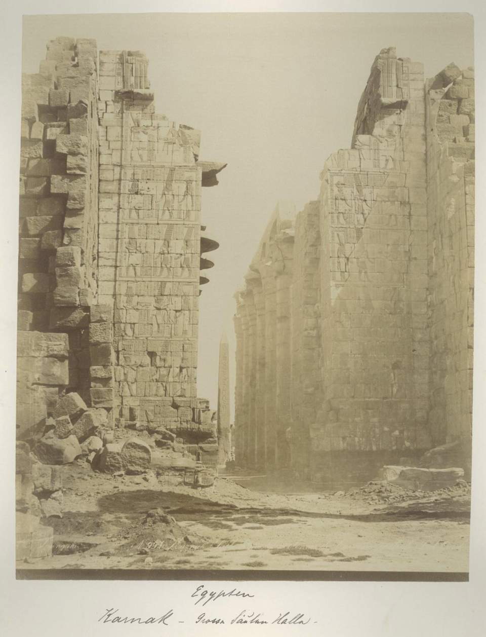 Fotografie Karnak, grosse Säulenhalle