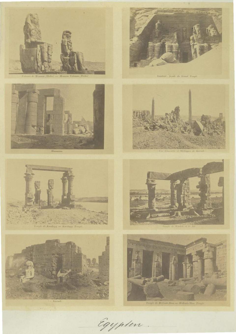 Fotografie mit 8 Einzelbildern, Ägypten