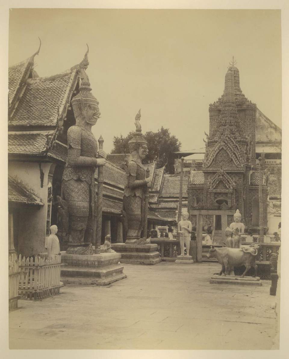 Fotografie Ecke im Tempelhof Wat Phra Kaew in Bangkok