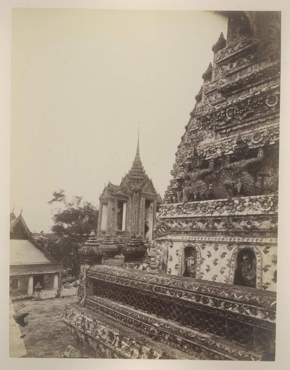 Fotografie Architektur eines Siam Tempels, Wat Aurun, Bangkok