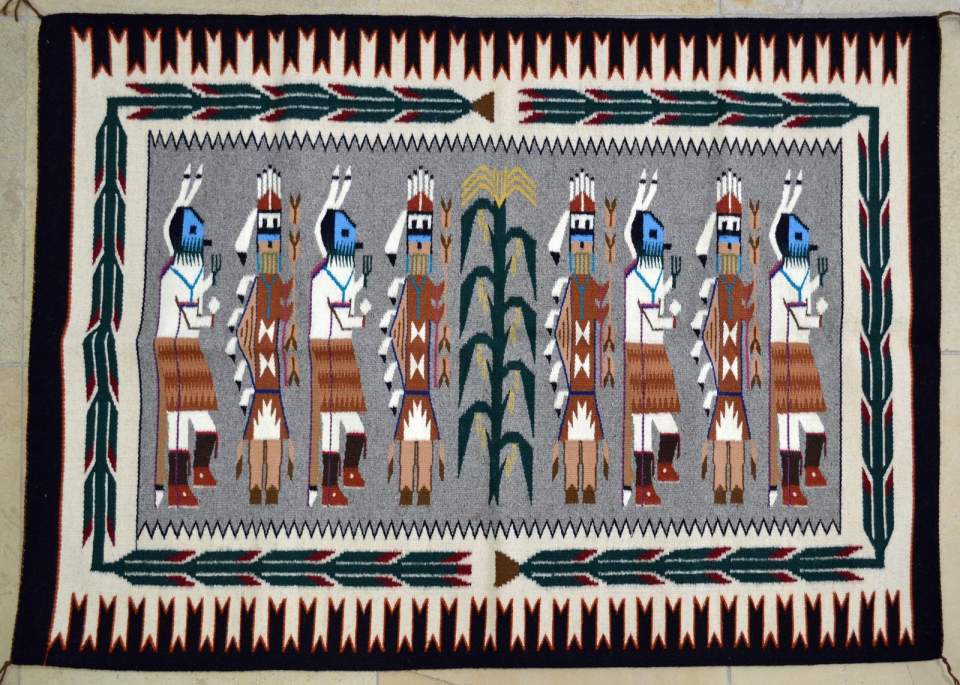 Teppich, Manta, Yei Navajo Rug