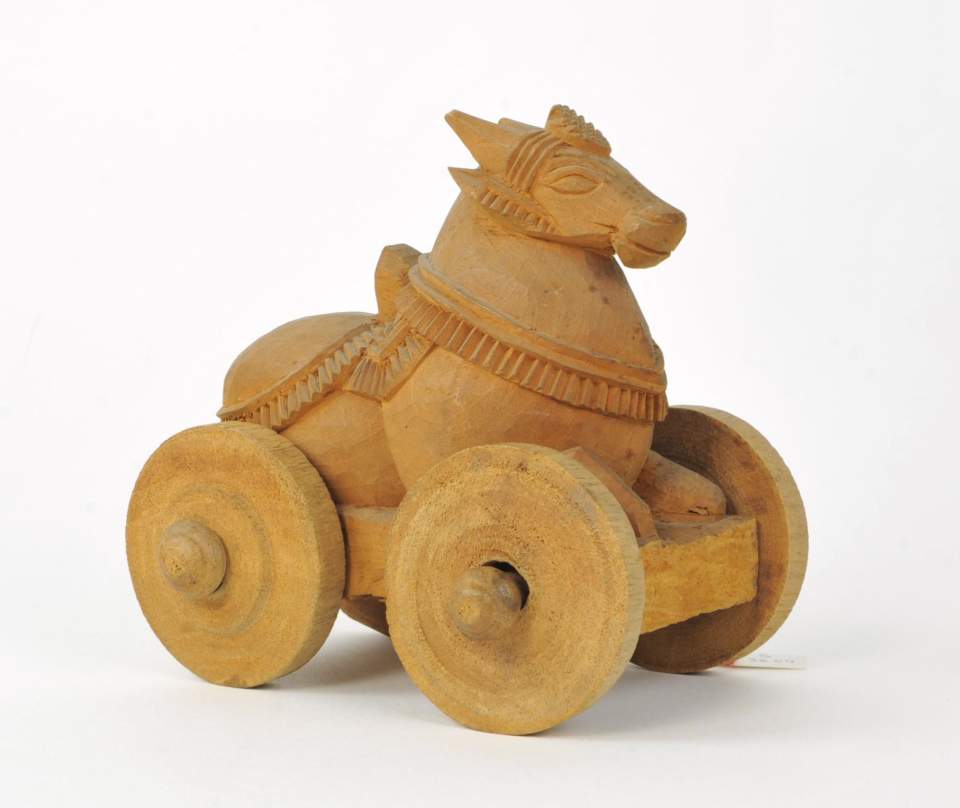 Nandi auf Wagen, Modell eines Prozessionswagens