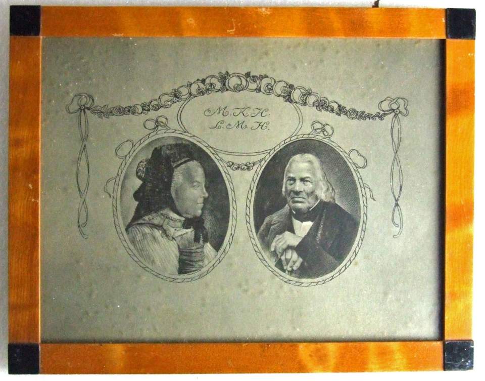 Bildnis der Katharina Hungerbühler und ihres Bruders Dr. med. Mauritius Hungerbühler.