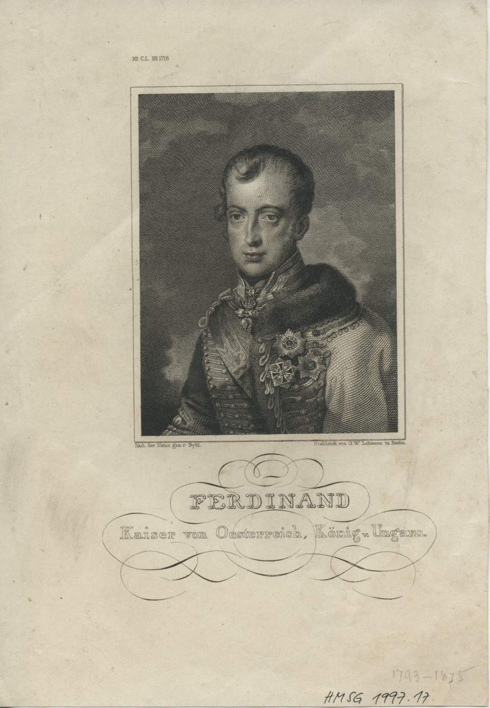 Porträt, Ferdinand, Kaiser von Österreich, König von Ungarn