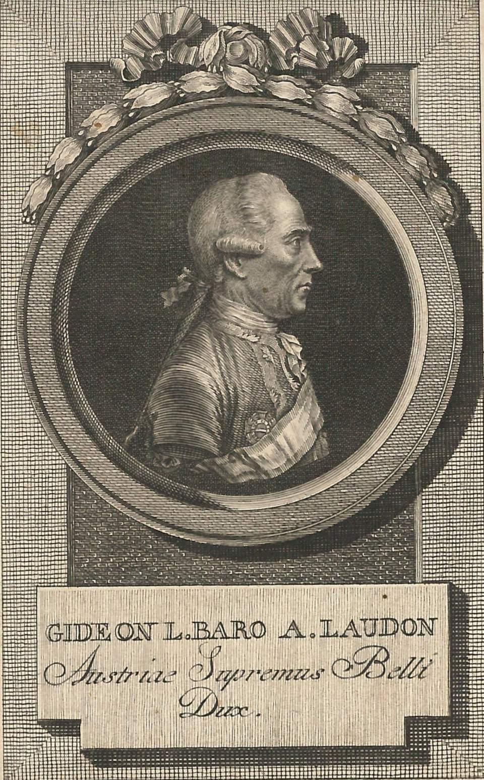 Porträt  Gideon L. Baro A. Laudon