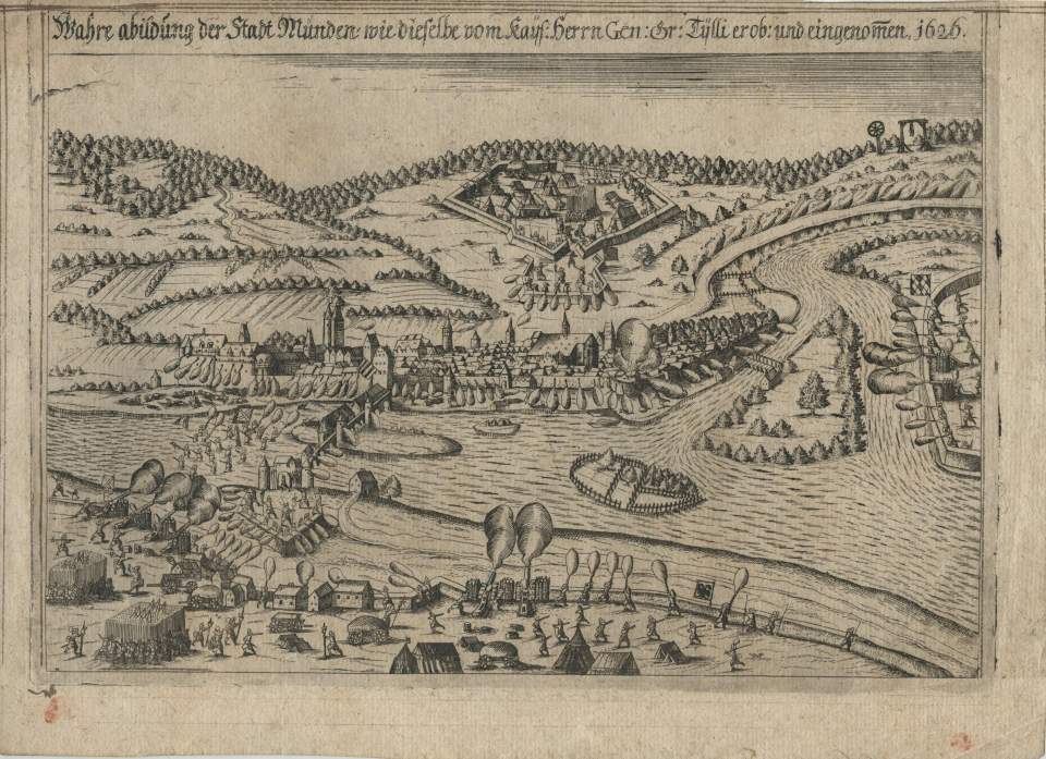 Grafik, Eroberung der Stadt Münden 1626