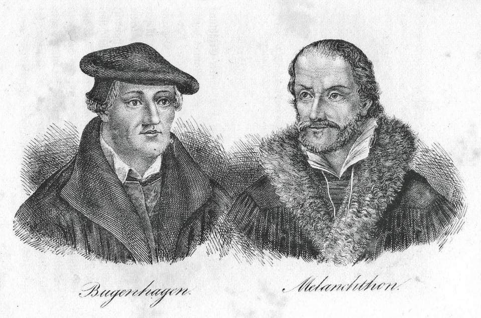 Porträt Johannes Bugenhagen und Philipp Melanchthon