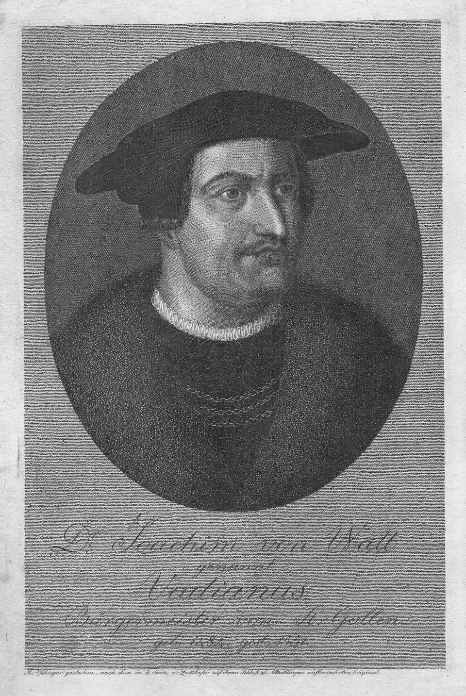 Joachim von Watt, Vadian (1484-1551), um 1830