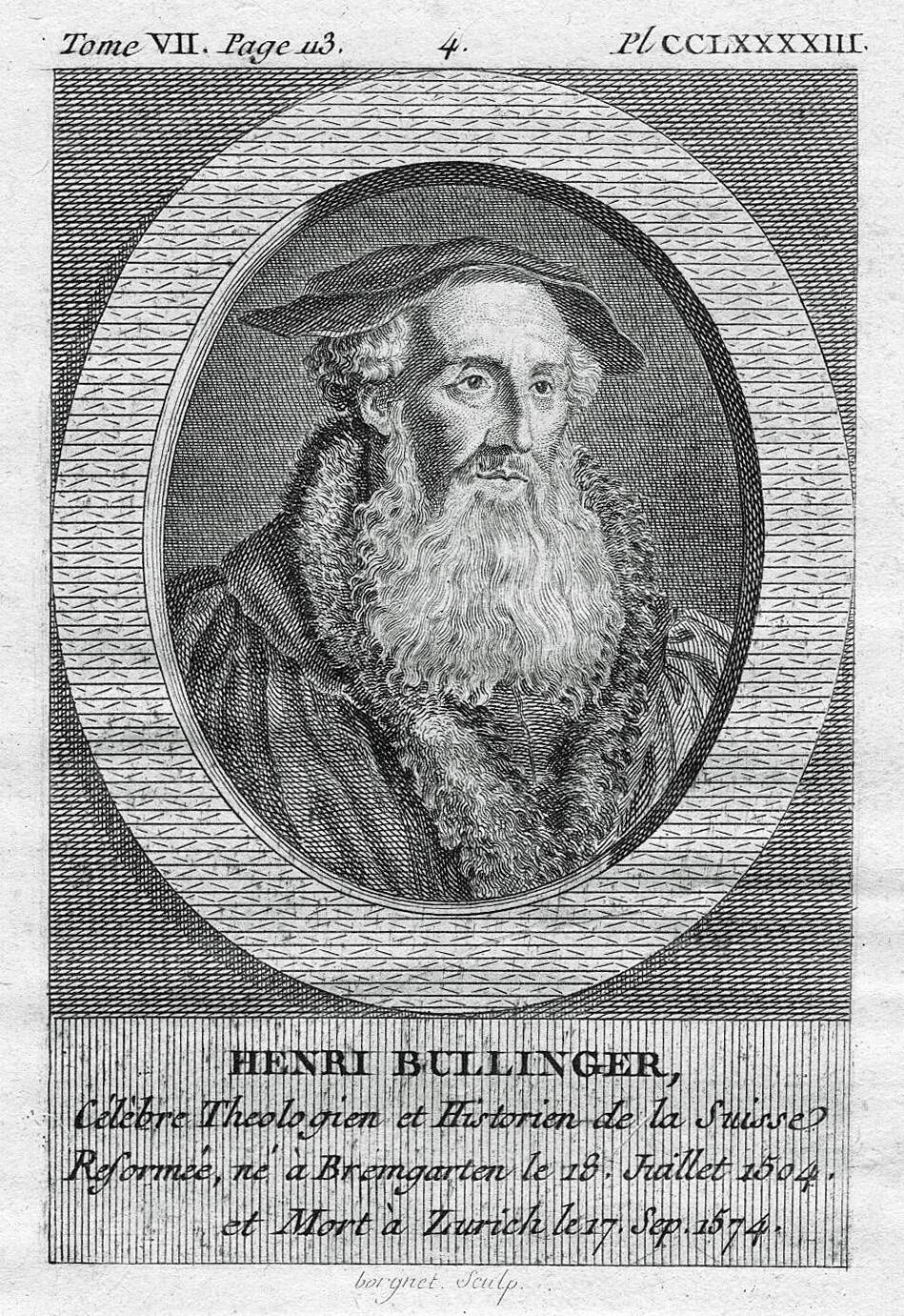 Porträt Heinrich (Henri) Bullinger (1503-1574)