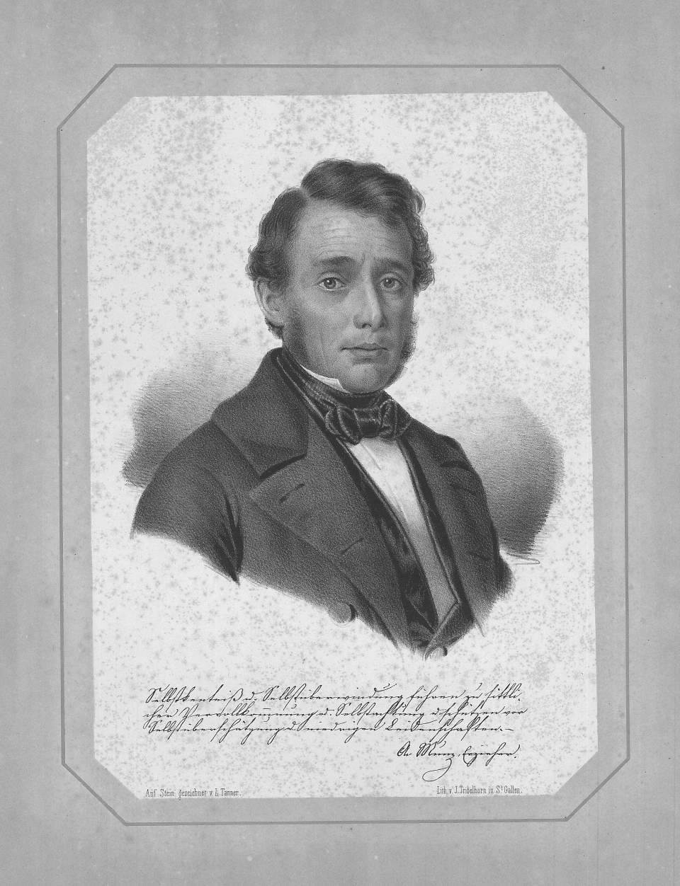 Porträt Abraham Munz, St.Gallen (1806-1888)