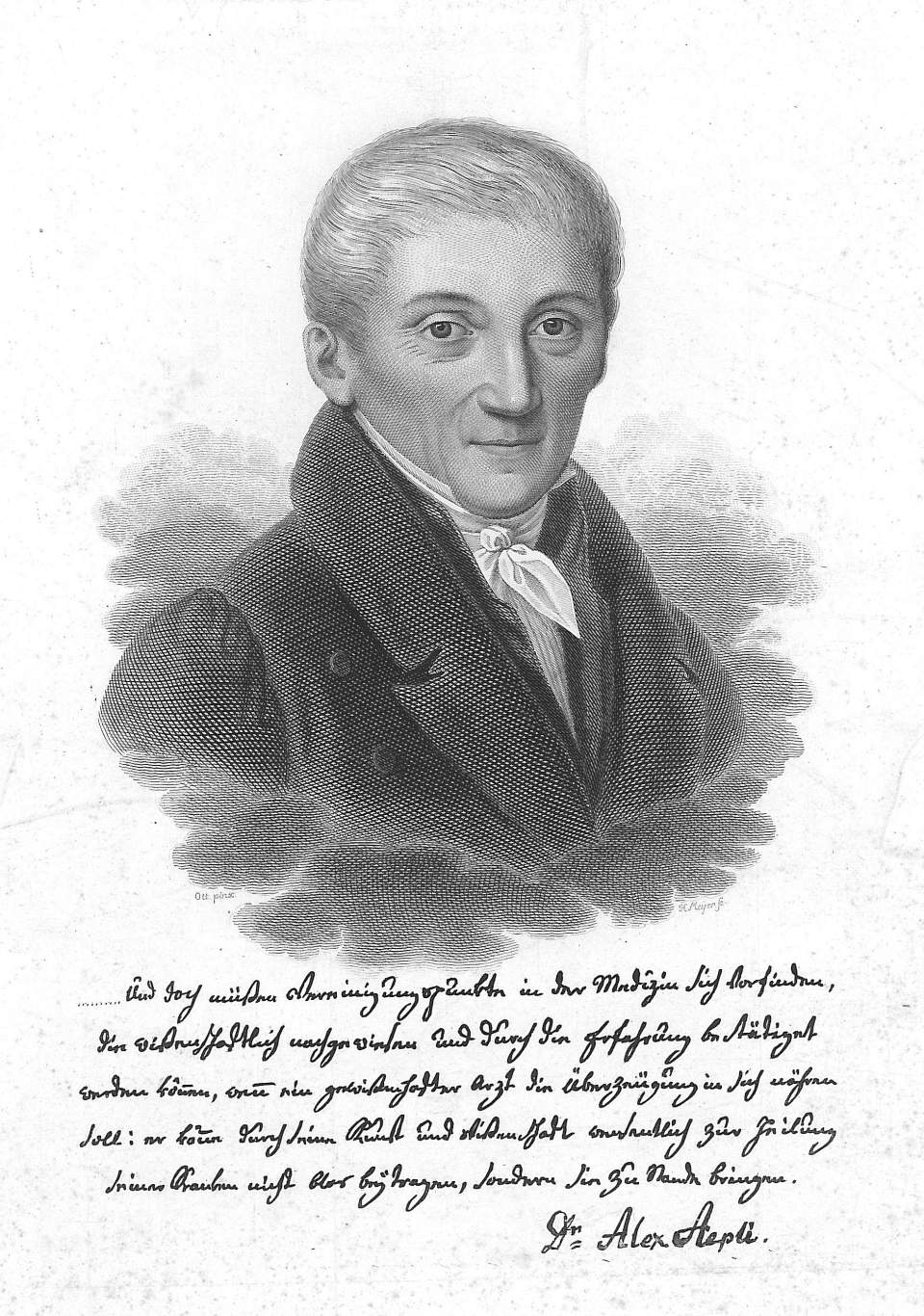 Porträt Dr. med. Alex Aepli (1767-1832)