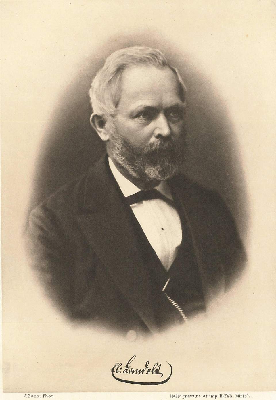 Porträt  Elias Landolt, Forstwissenschaftler