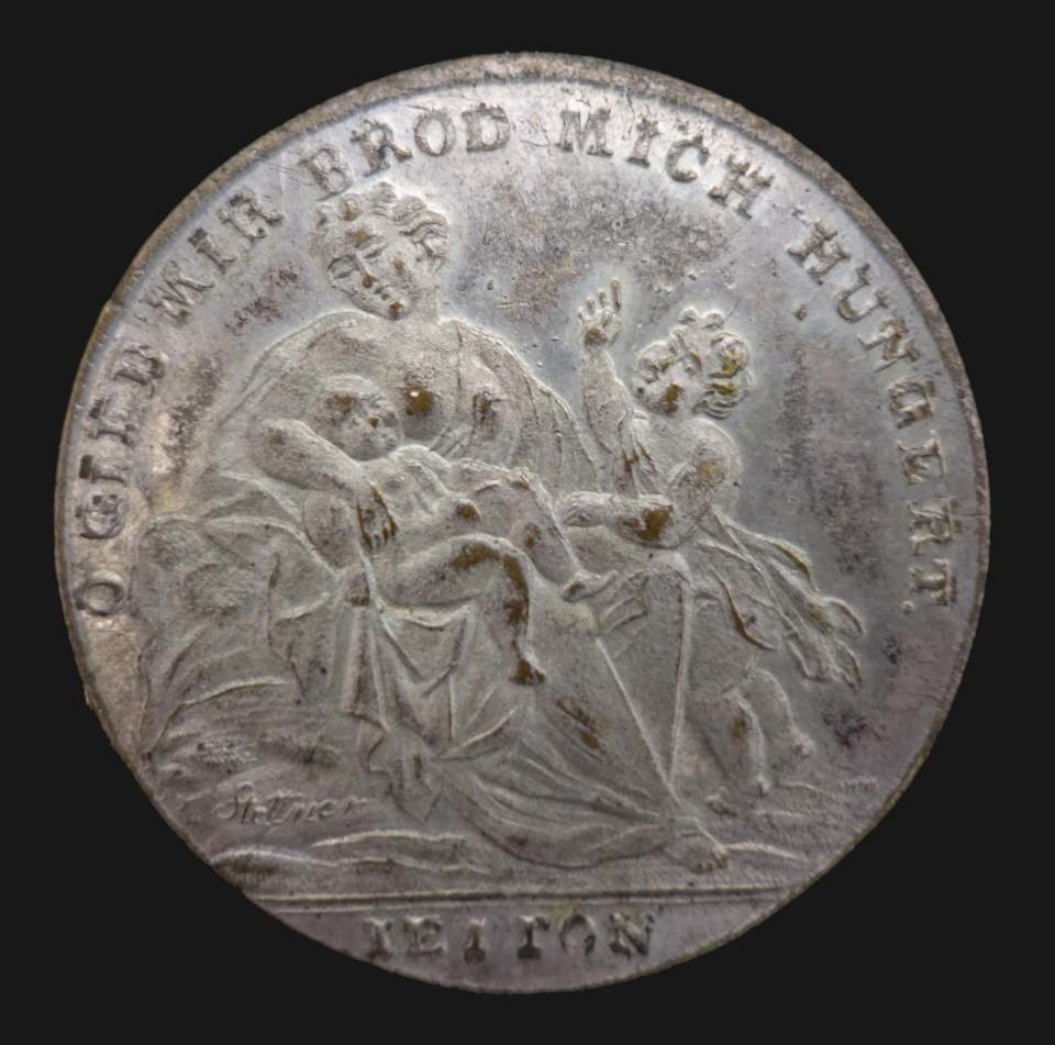 Hungertaler, -medaille zur Hungersnot 1816 - 1817