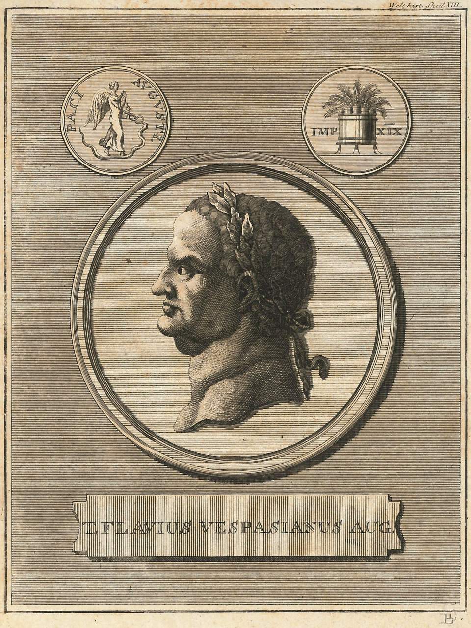 Porträt  T. Flavius Vespasianus Aug.
