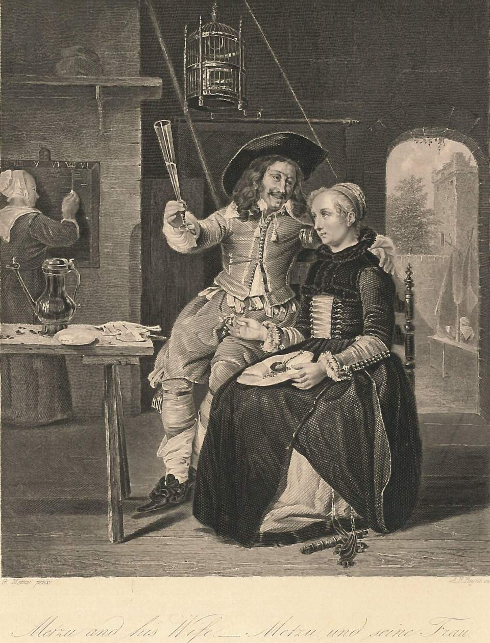 Porträt  Metzu and his Wife - Metzu und seine Frau