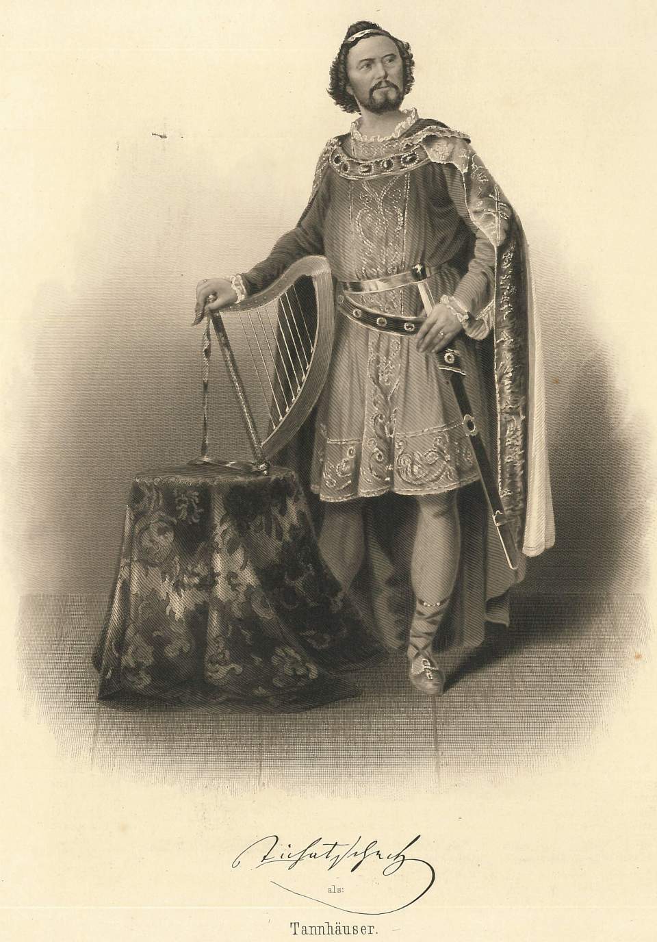 Porträt   Joseph Tichatschek als Tannhäuser