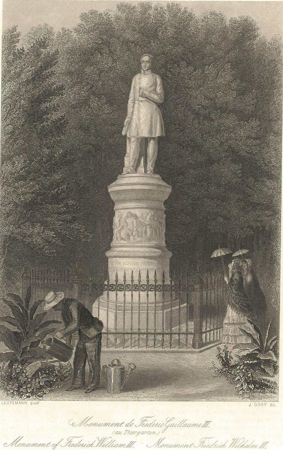 Porträt   Monument de Frederic Guillaume III. au Thiergarten