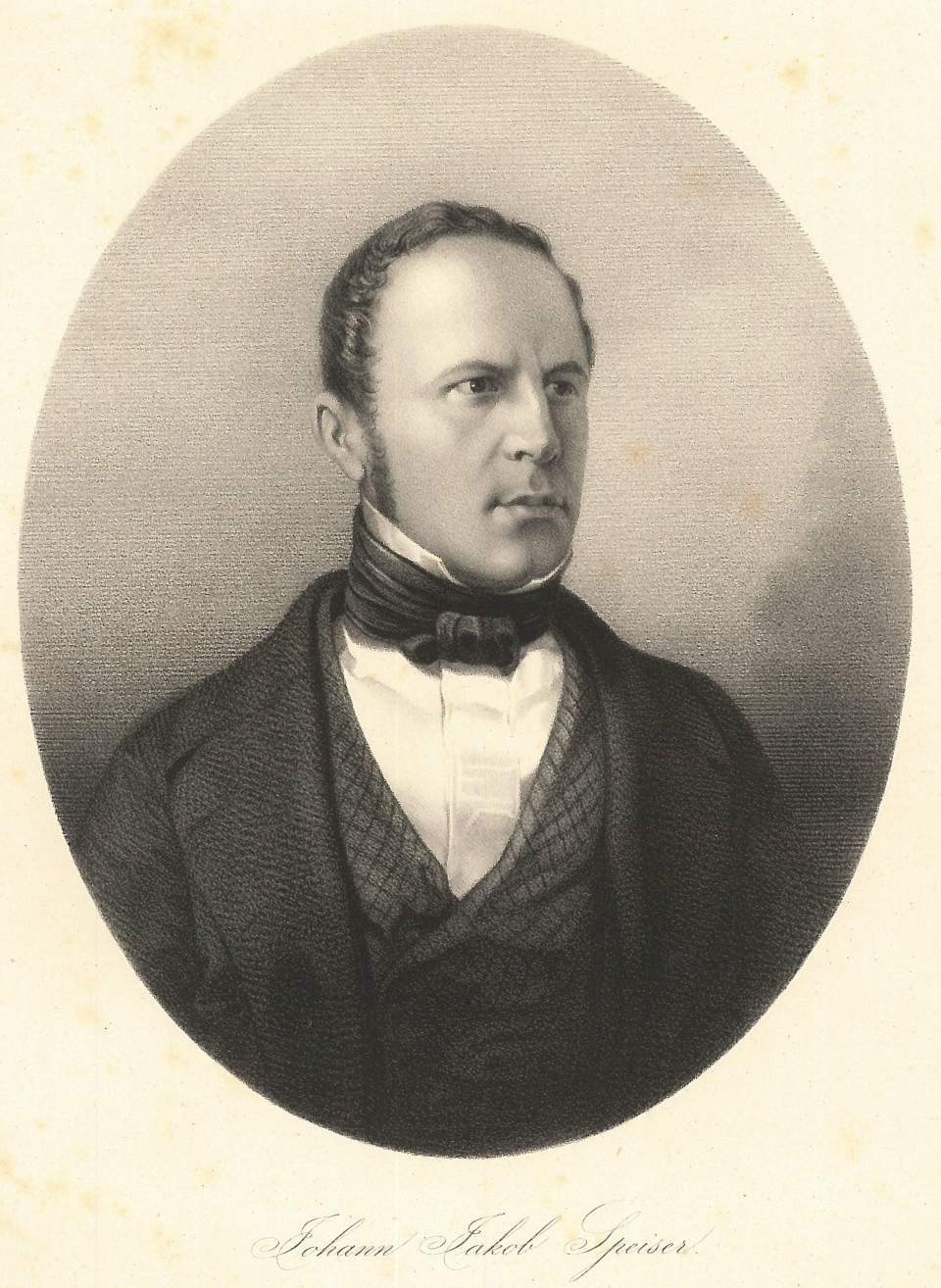 Porträt   Johann Jakob Speiser