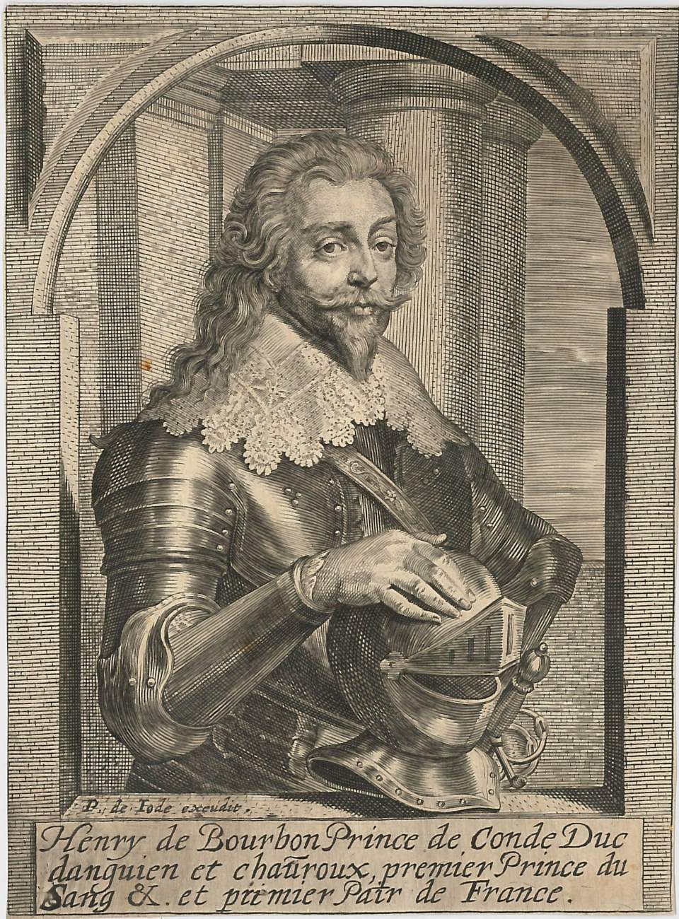 Porträt  Henry de Bourbon Prince de Conde Duc dangien et chauroux, premier prince du Sang .. et premier Pair de France
