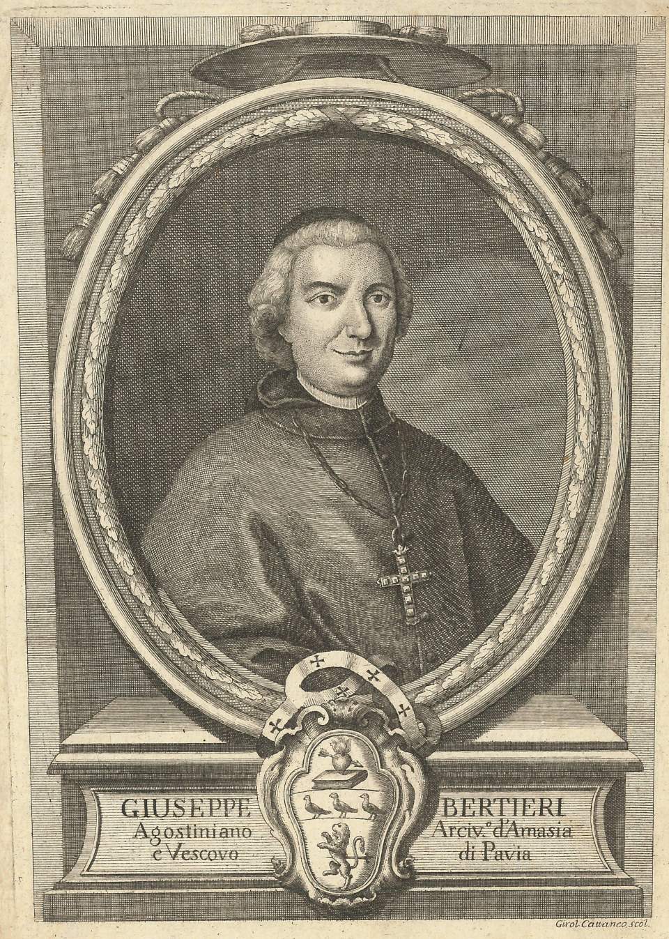 Porträt  Giuseppe Bertieri, Bischof von Pavia