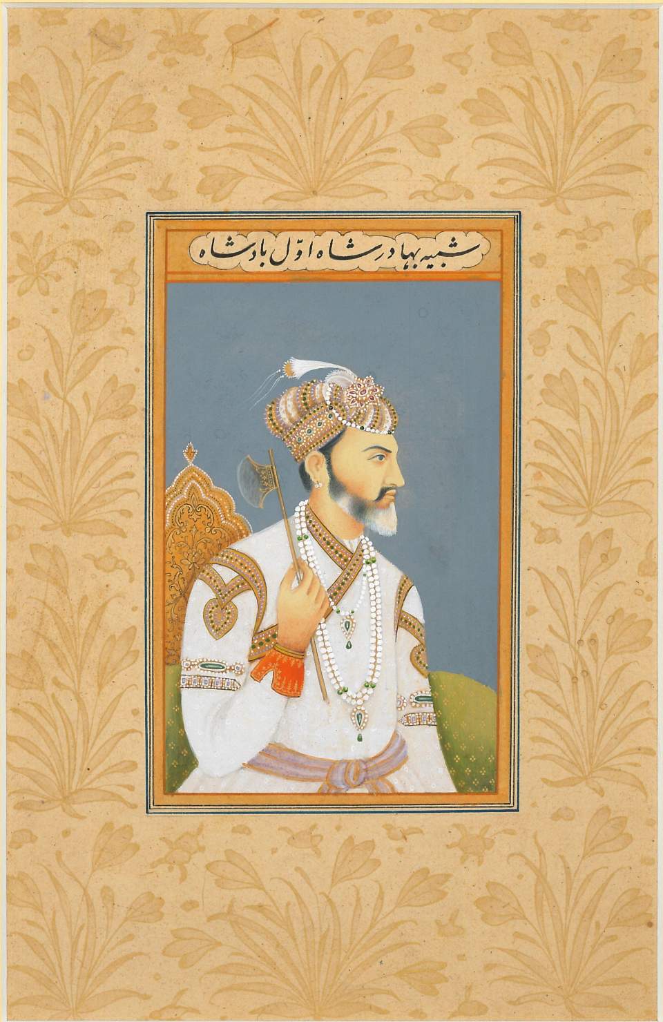 Miniaturmalerei , Bahadur Shah I., Grossmogul von Indien