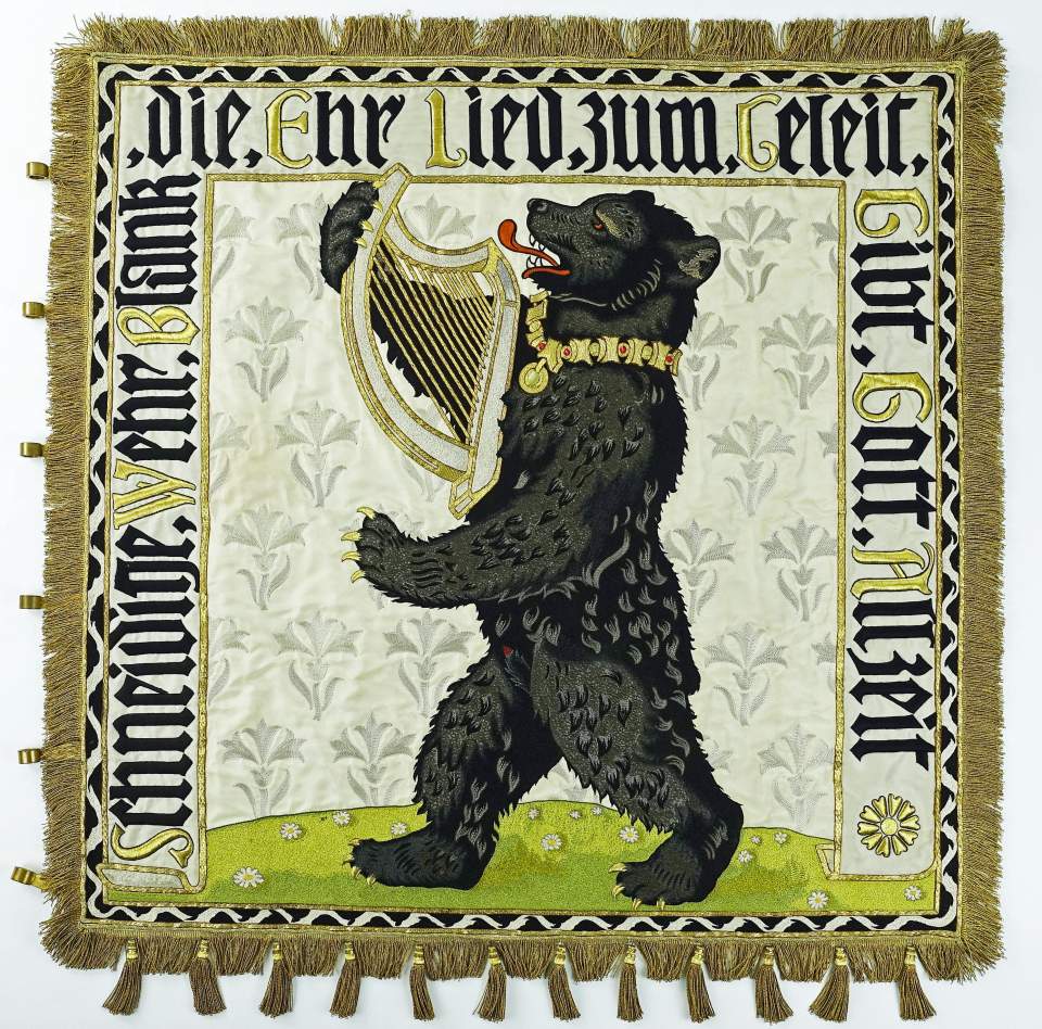 Reisefähnlein der «Aufrechten des Stadtsängerverein-Frohsinn», 1910