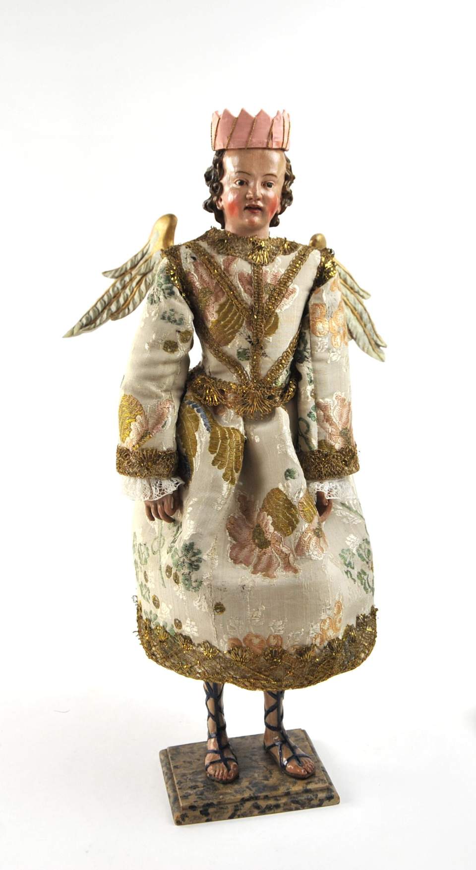 Barocke Weihnachtskrippe aus St. Gallenkappel, um 1760; Krippenfigur kleiner Engel B