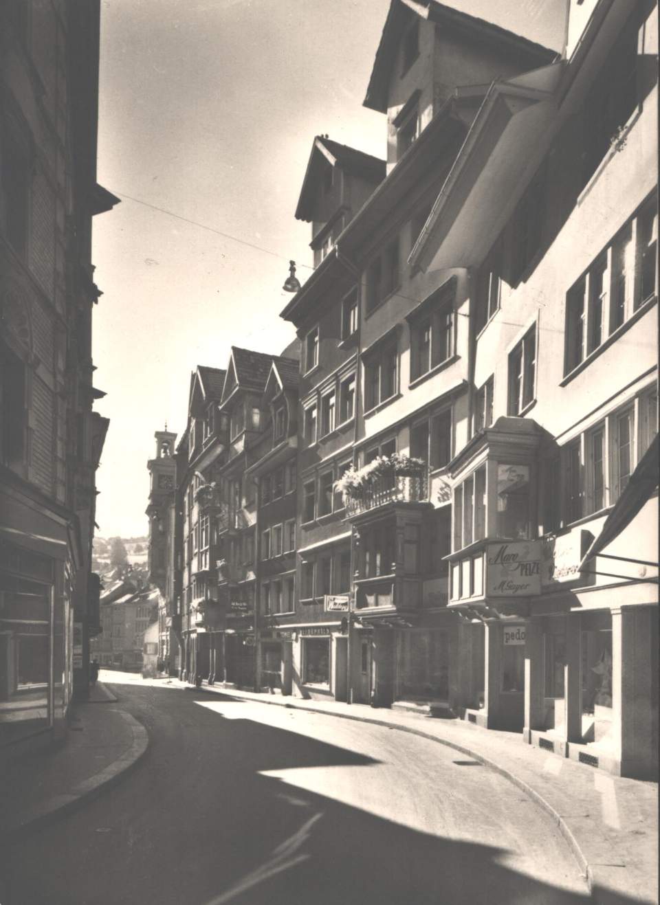 Ansicht Postkarte Spiesergasse St.Gallen