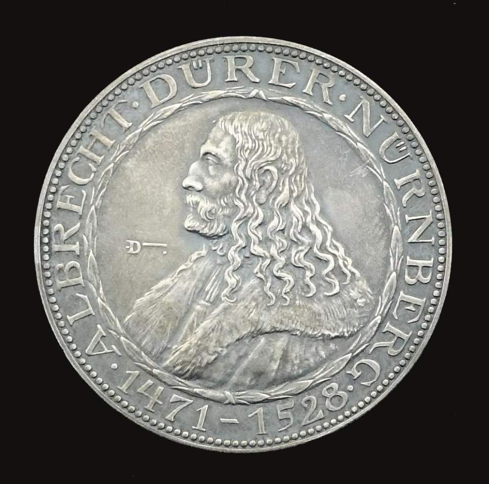 Medaille Albrecht Dürer zum 400jährigen Gedächtnis, Nürnberg