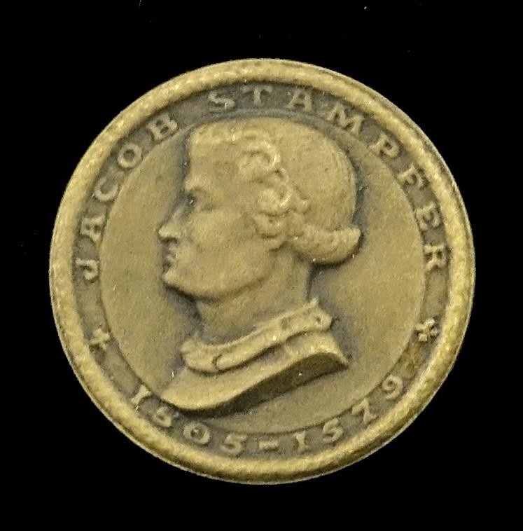 Medaille Hans Jakob Stampfer, Graveur, Numismatische Gesellschaft Zürich