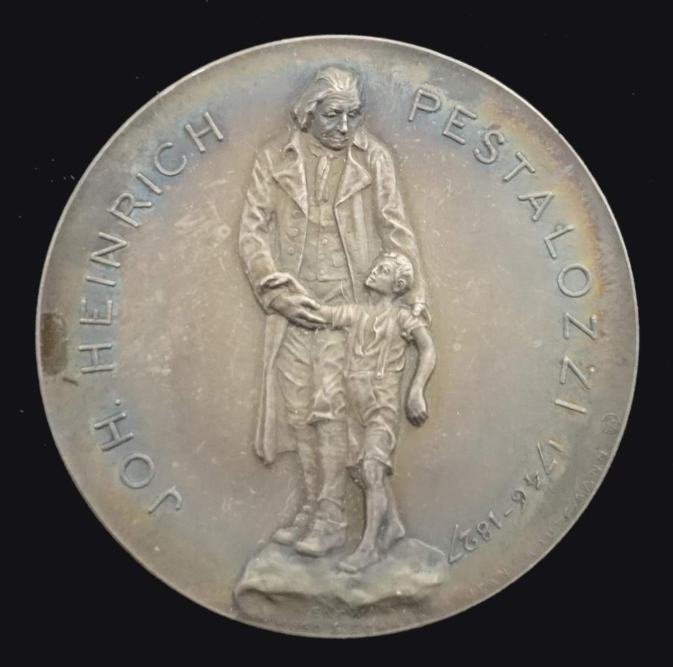 Medaille Johannes Heinrich Pestalozzi, Erzieher, Schweiz