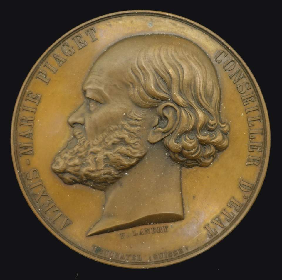 Medaille Alexis Marie Piaget, Regierungsrat, Neuenburg (1802 - 1870)