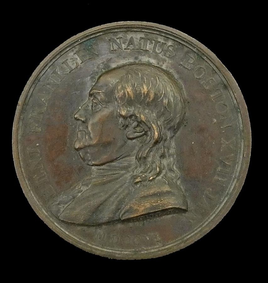 Medaille Benjamin Franklin (1706 - 1790), Amerikanischer Staatsmann