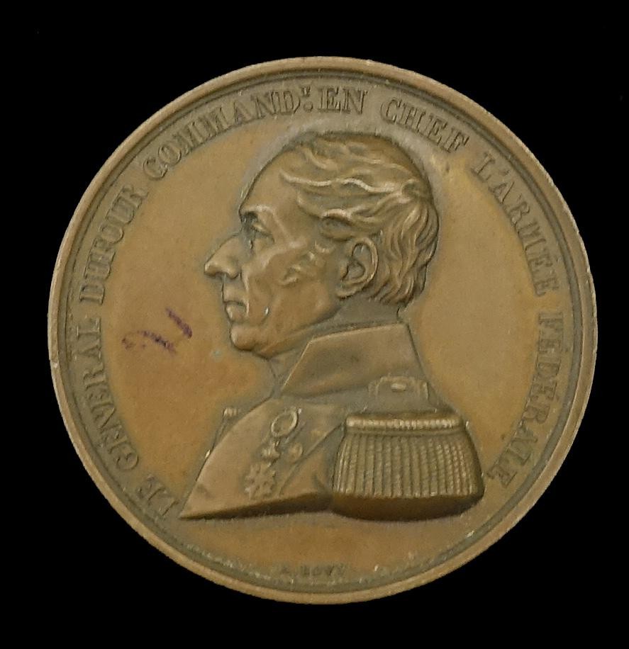 Medaille General Dufour, Befehlshaber im Sonderbundskrieg