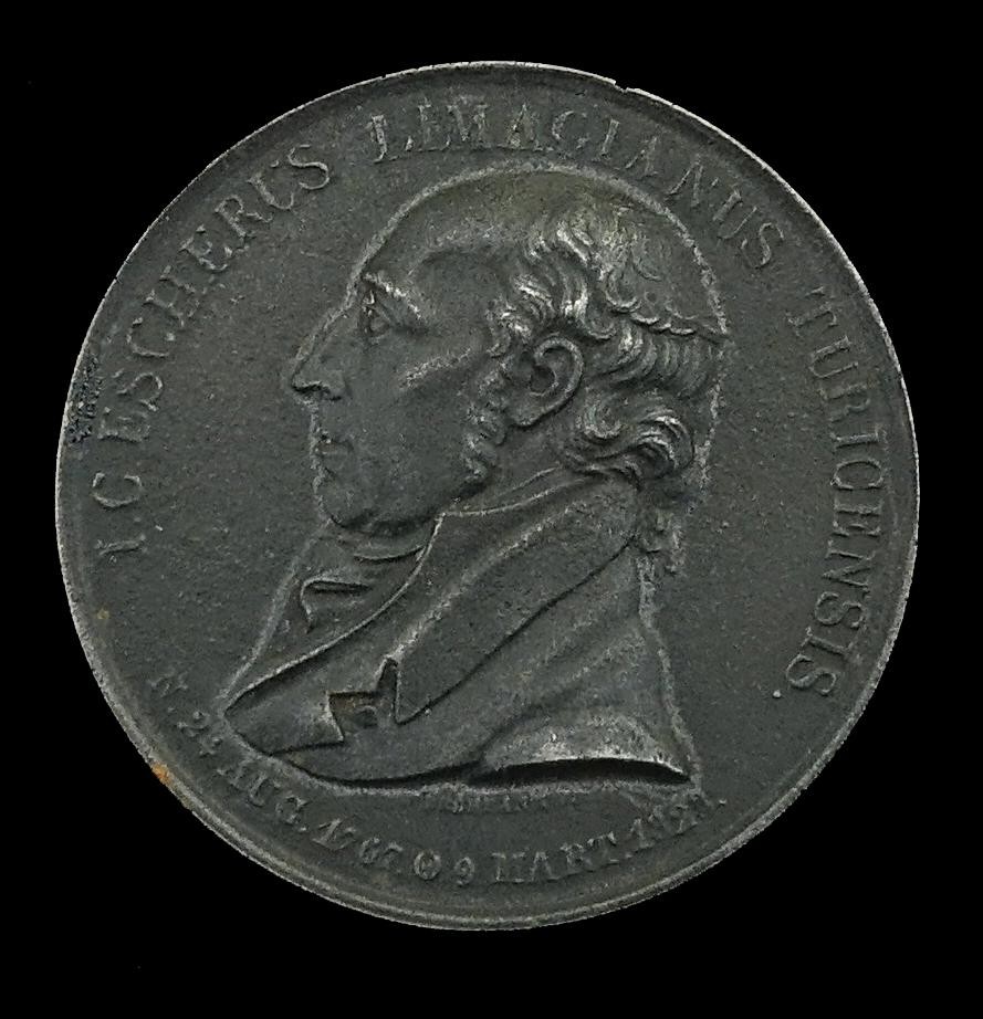 Medaille J. C. Escher v. d. Linth, Retter der Linth-Ebene