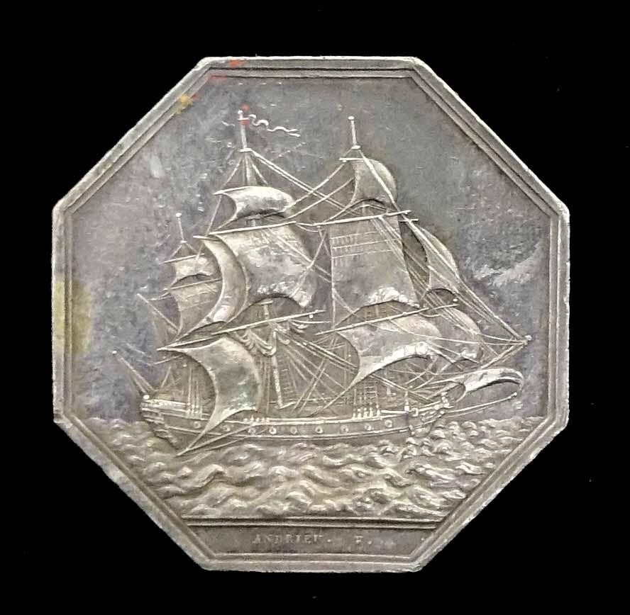 Medaille mit Schiff, Chambre de Commerce de Paris