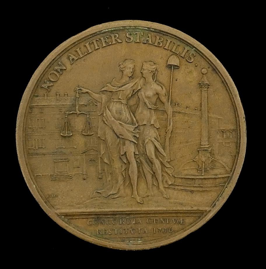 Medaille Unruhen u. Friedensfeier in Genf