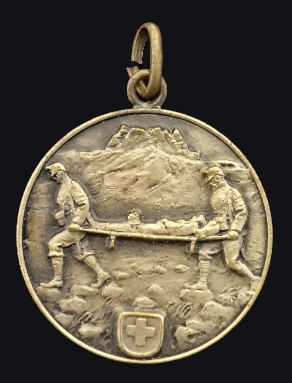 Medaille Grenzbesetzung Geb. San. Kp. V/6, Bronze, 2 Stücke