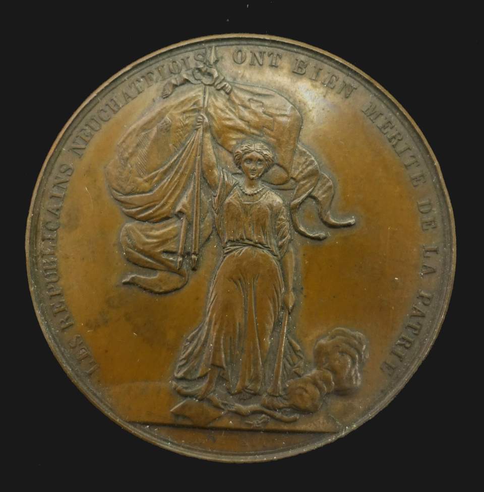 Medaille Gründung der Republik Neuenburg