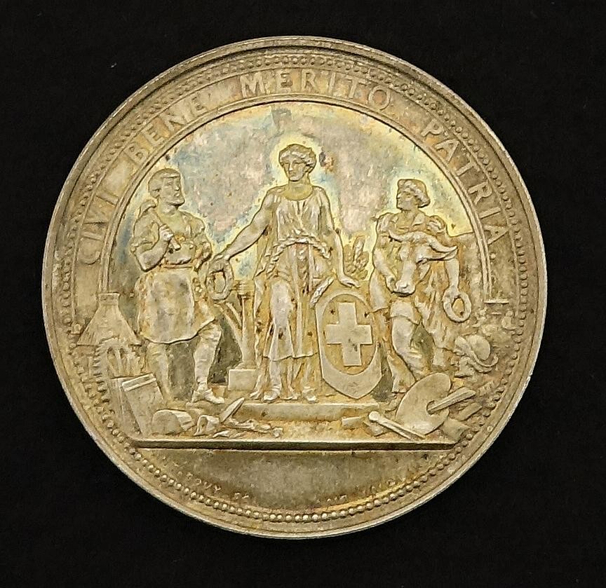 Medaille Ausstellung in Bern (Anerkennungs-Medaille) C. A, Schoell