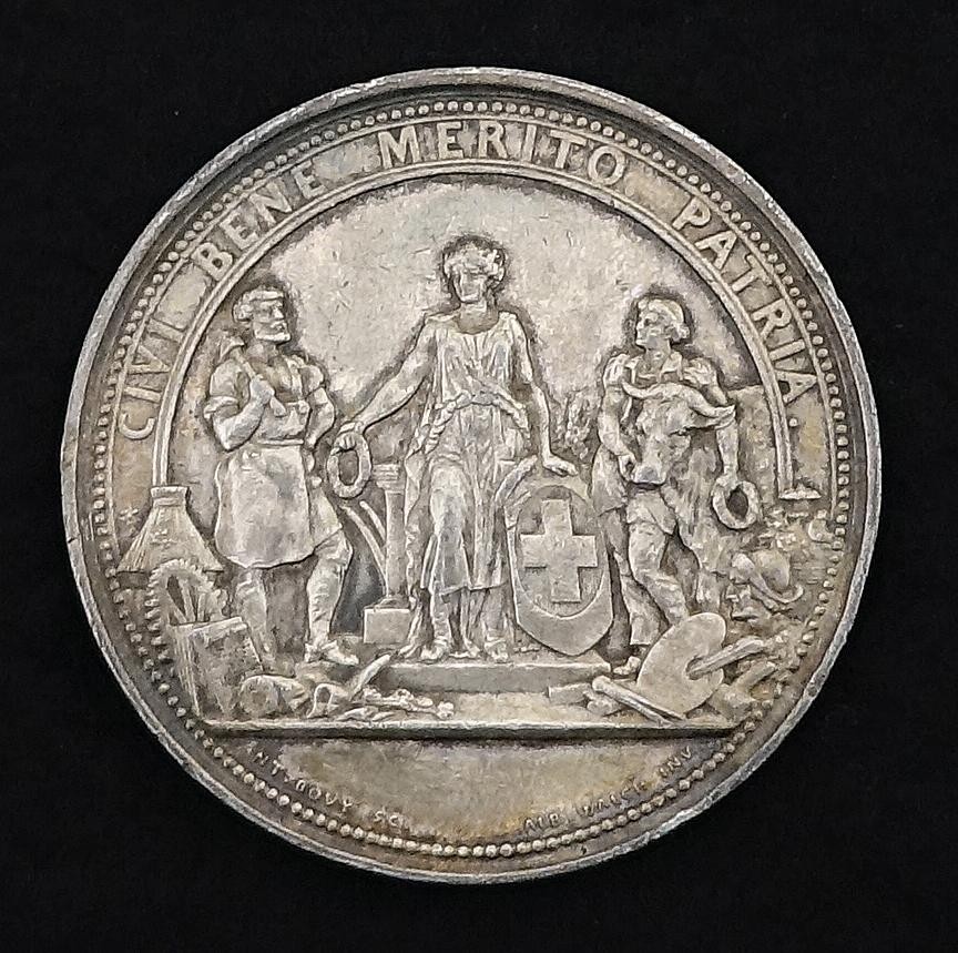 Medaille Ausstellung in Bern (Anerkennungs-Medaille) J.J. Baenziger