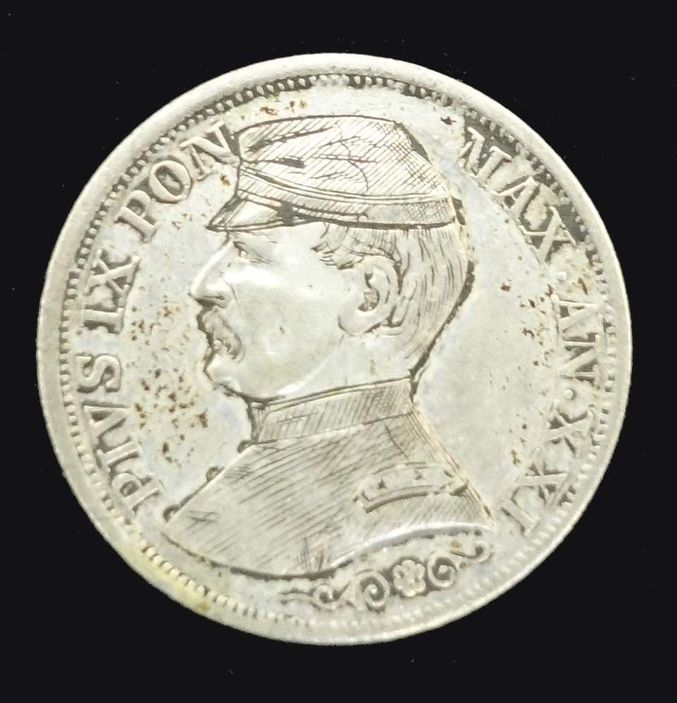 Spottmünze Papst Pius IX 1846 - 78