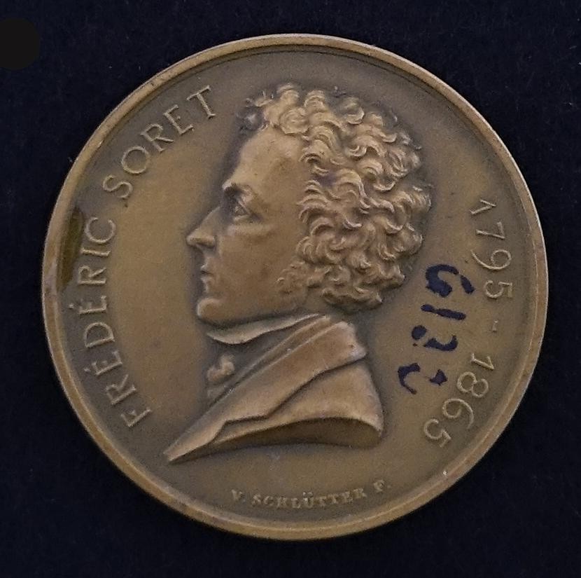 Gedenkpfennig Jahresversamlg. d. Schweiz, Numismat. Gesellsch. in St. Gallen Frederic Soret