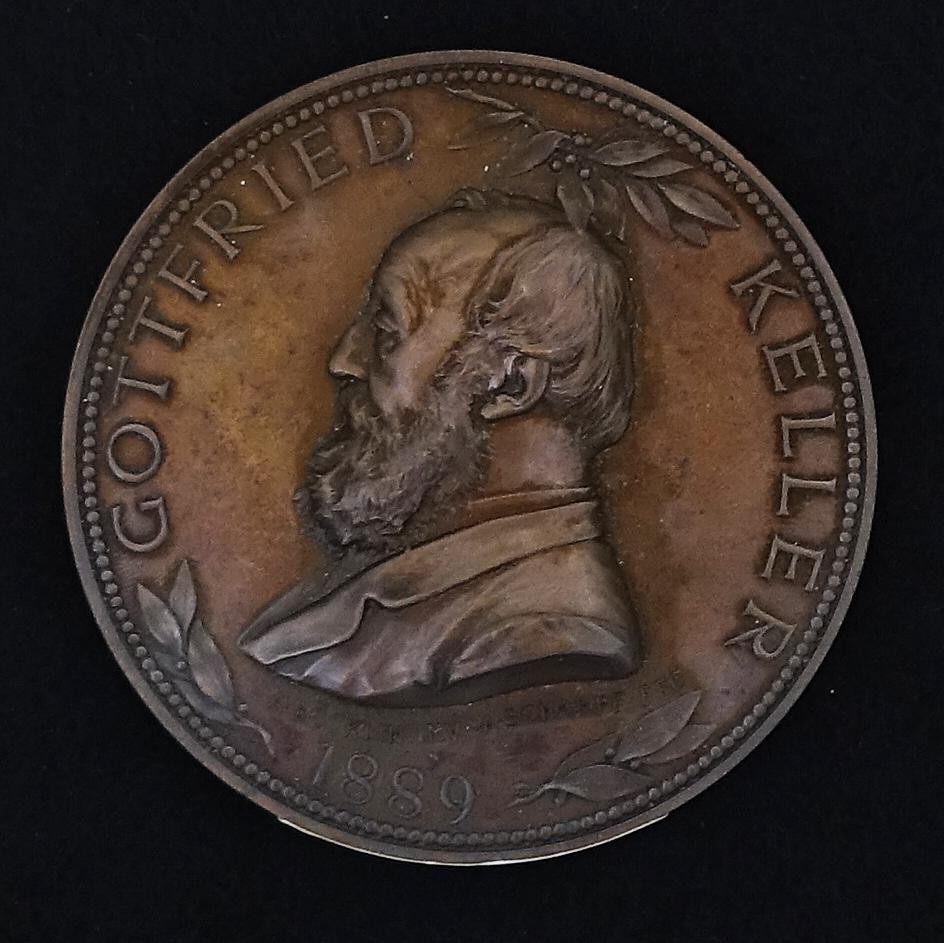 Medaille Gottfried Keller, Dichter 1819 - 1891