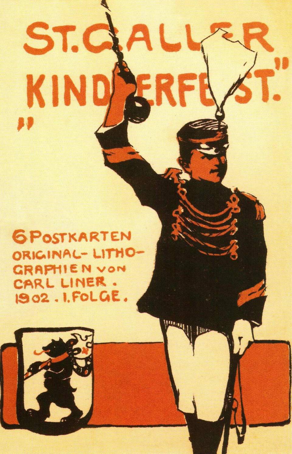  C.A. Liner, St.Galler Kinderfest 1902, 6 Postkarten, 1. Folge (Reproduktion)