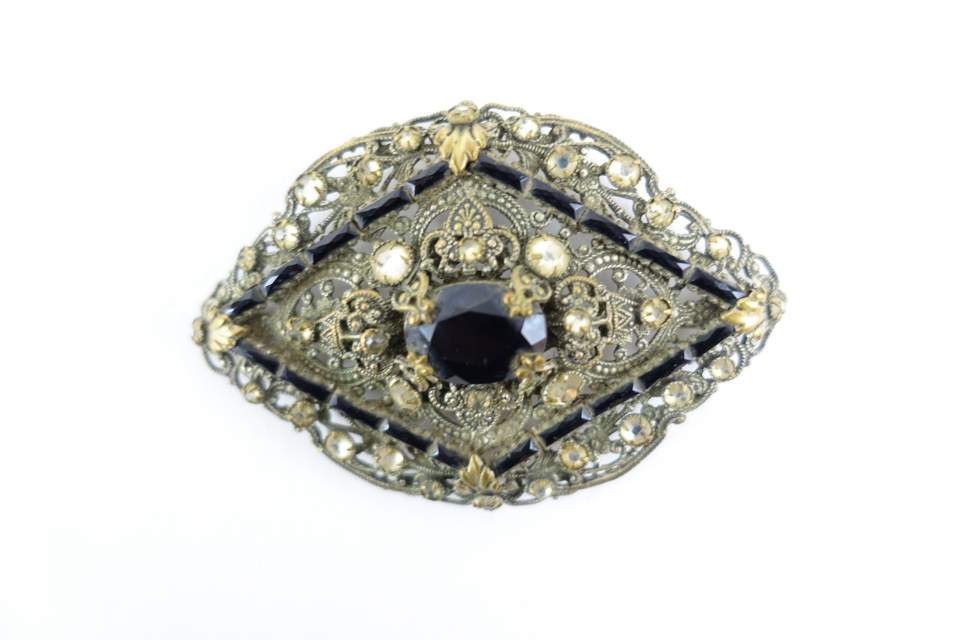 Brosche, Trachtenschmuck, Silberfiligranschmuck
