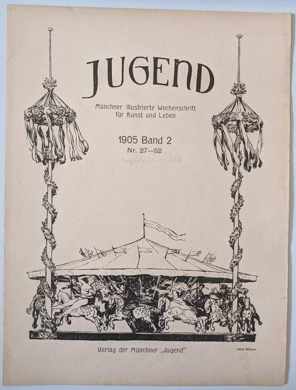 Jugend 1905 Bd. 2 Inhaltsverzeichnis