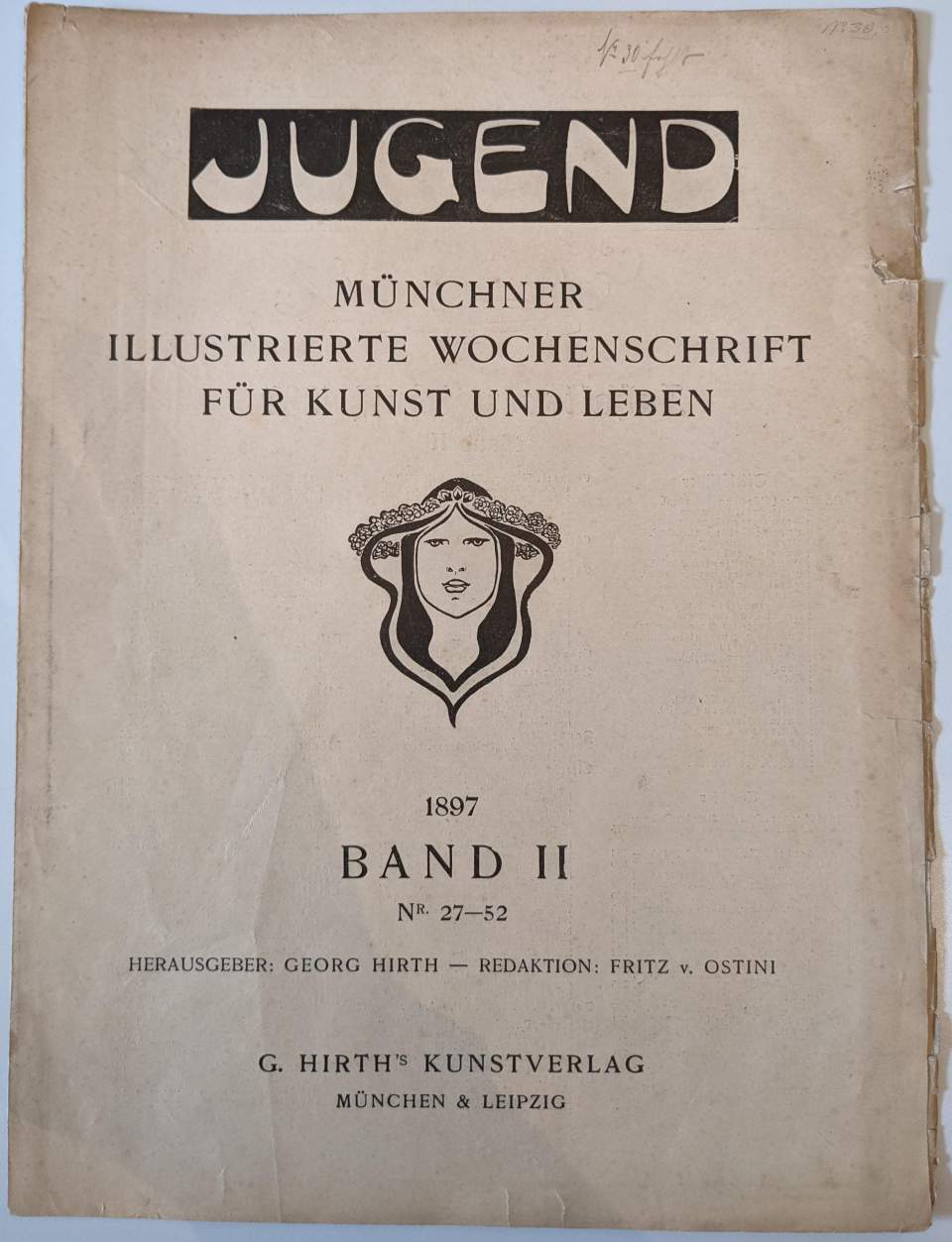 Jugend 1897 Bd. 2 Inhaltsverzeichnis