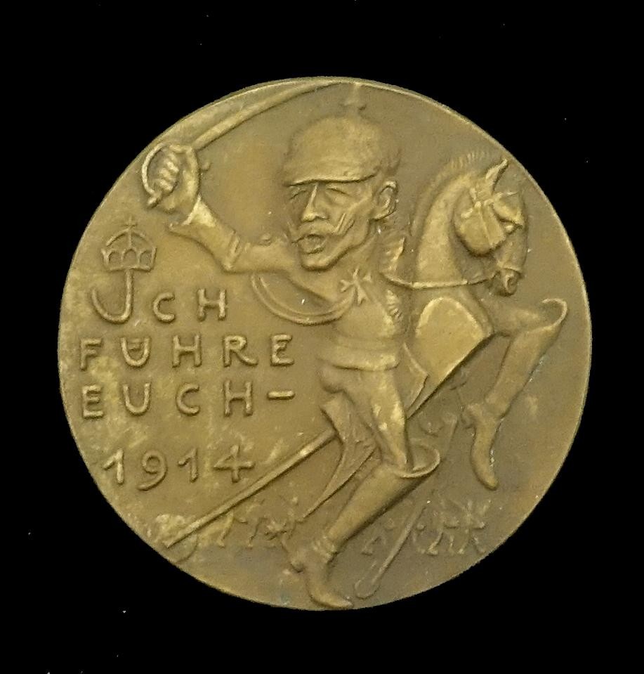 satirische Medaille über die Kriegsfolgen